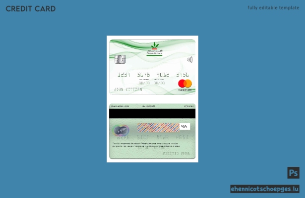 Beispielvorschau der marokkanischen Crédit Agricole Bank Mastercard